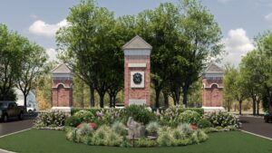 HOA entrance landscape design