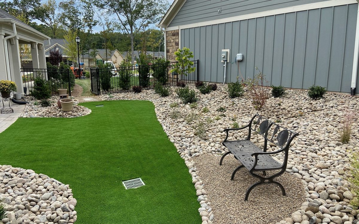 Synthetic turf installation